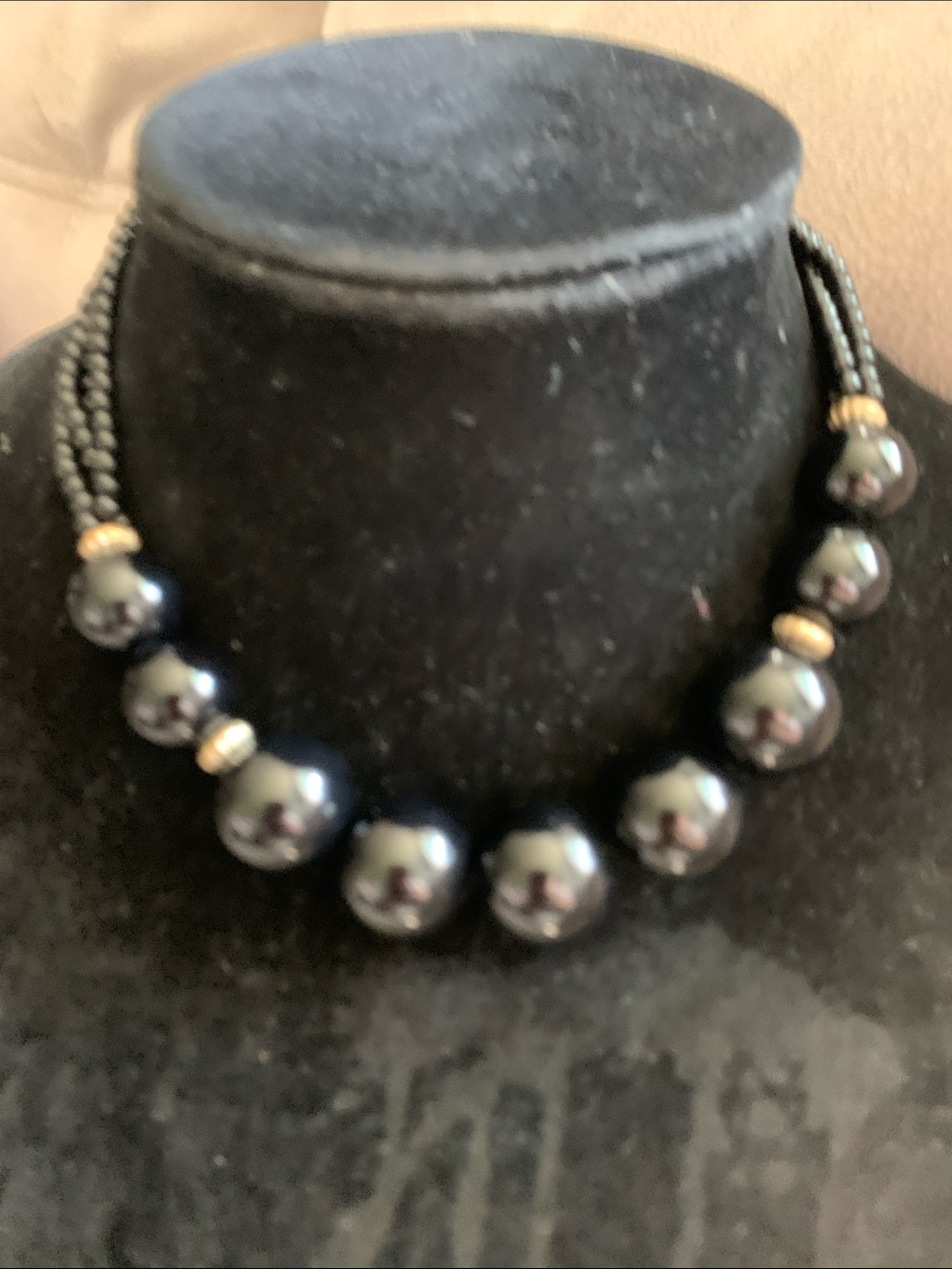 NWOT Black Pearl Bead Necklace - Elegant Women’s Jewelry